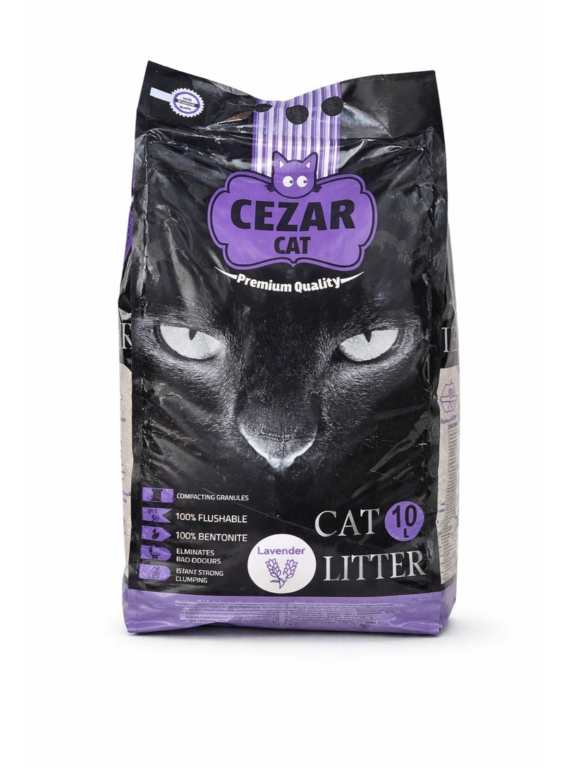 Cezar Cat Litter – 10 Liters – 100% Bentonite - Image 1